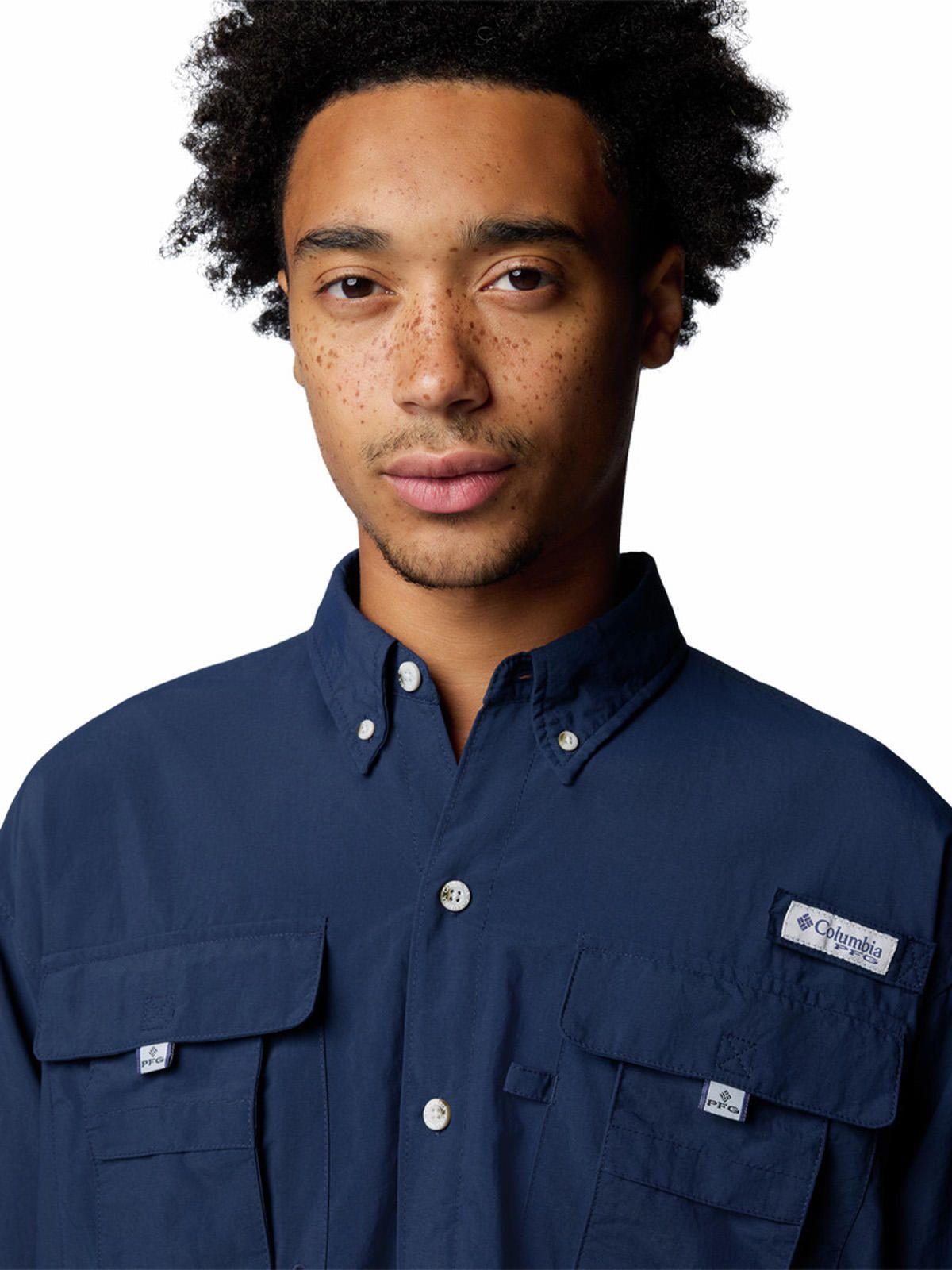 Camisa Manga Larga Hombre Bahama Ii Shirt Azul-3