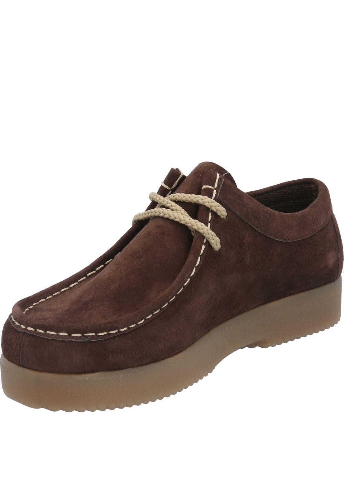 Zapato Cuero Mujer Navajo Chocolate-4