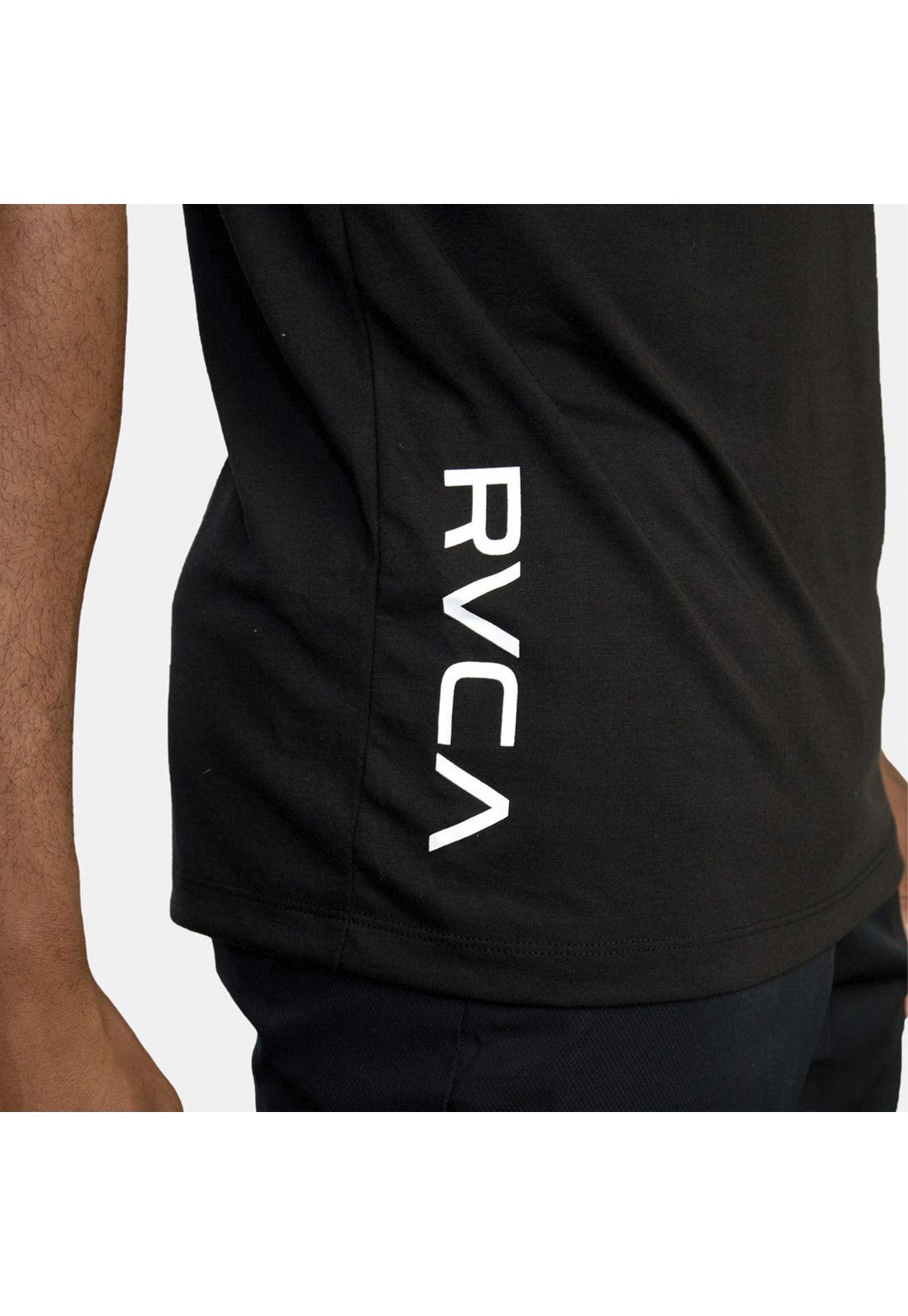 Polera Manga Corta Hombre RVCA 2X M Tees Negro-7