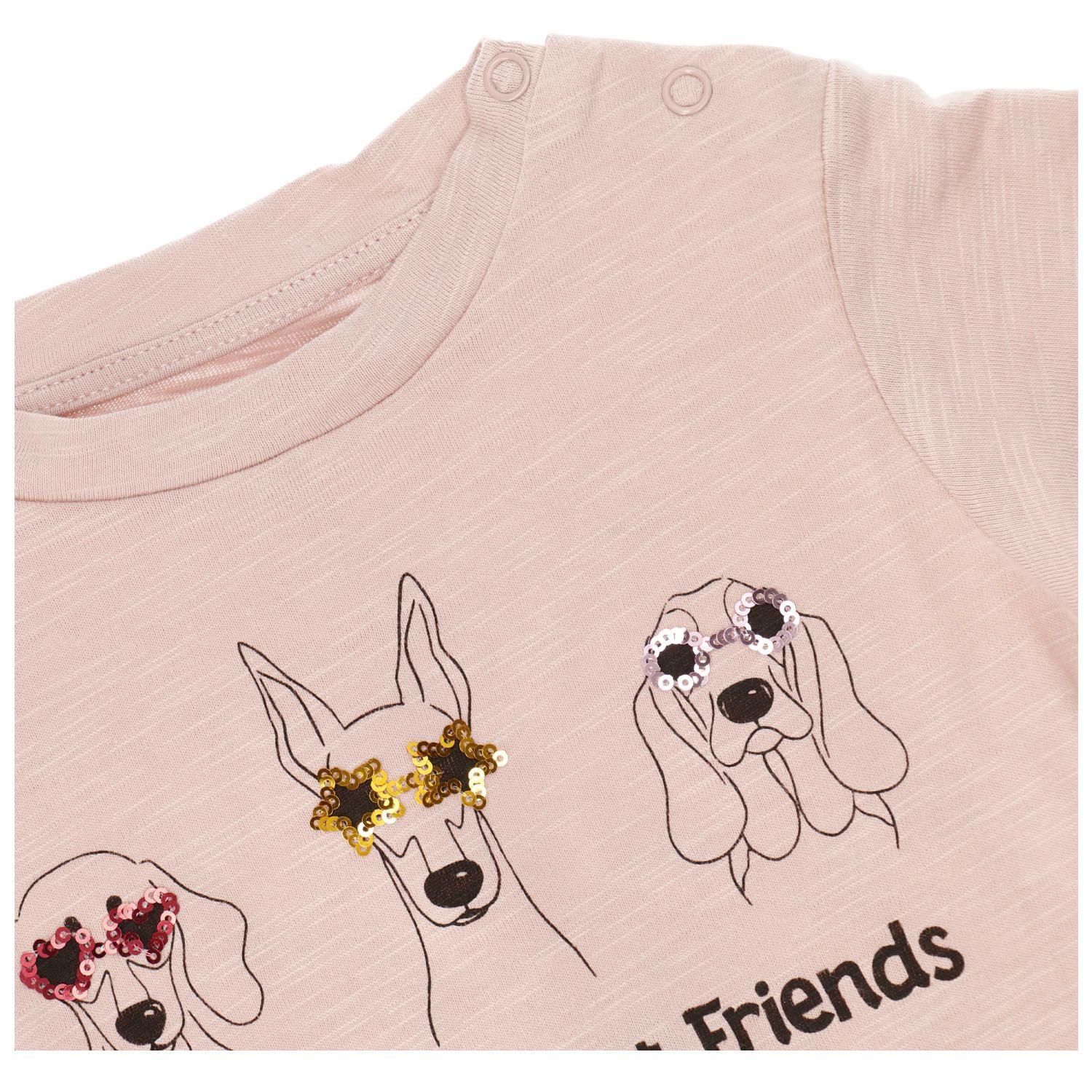 Polera M/C Niña Friends Rosado-2