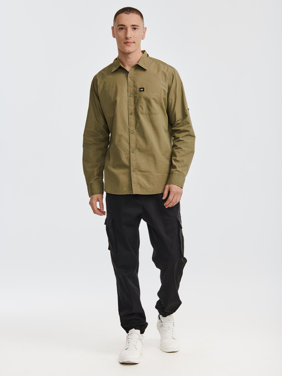 Camisa Manga Larga Hombre Foundation Convert Verde-0