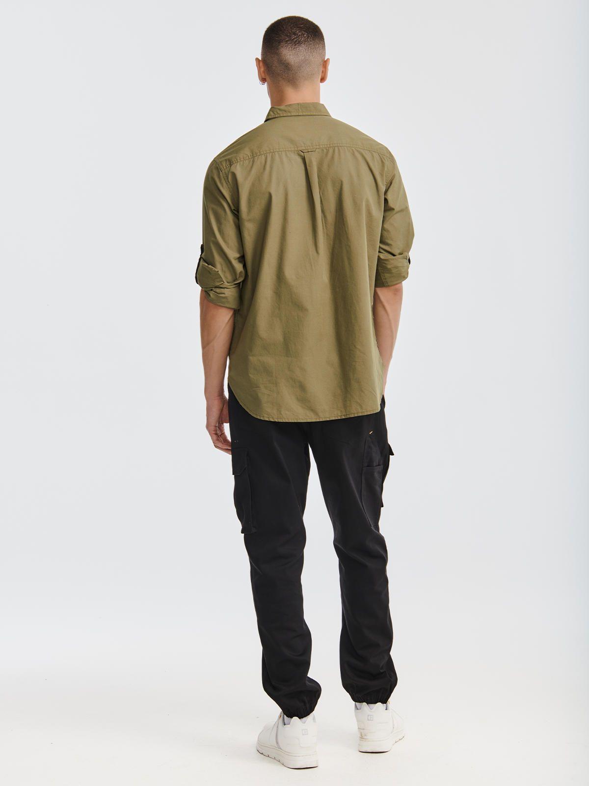 Camisa Manga Larga Hombre Foundation Convert Verde-1