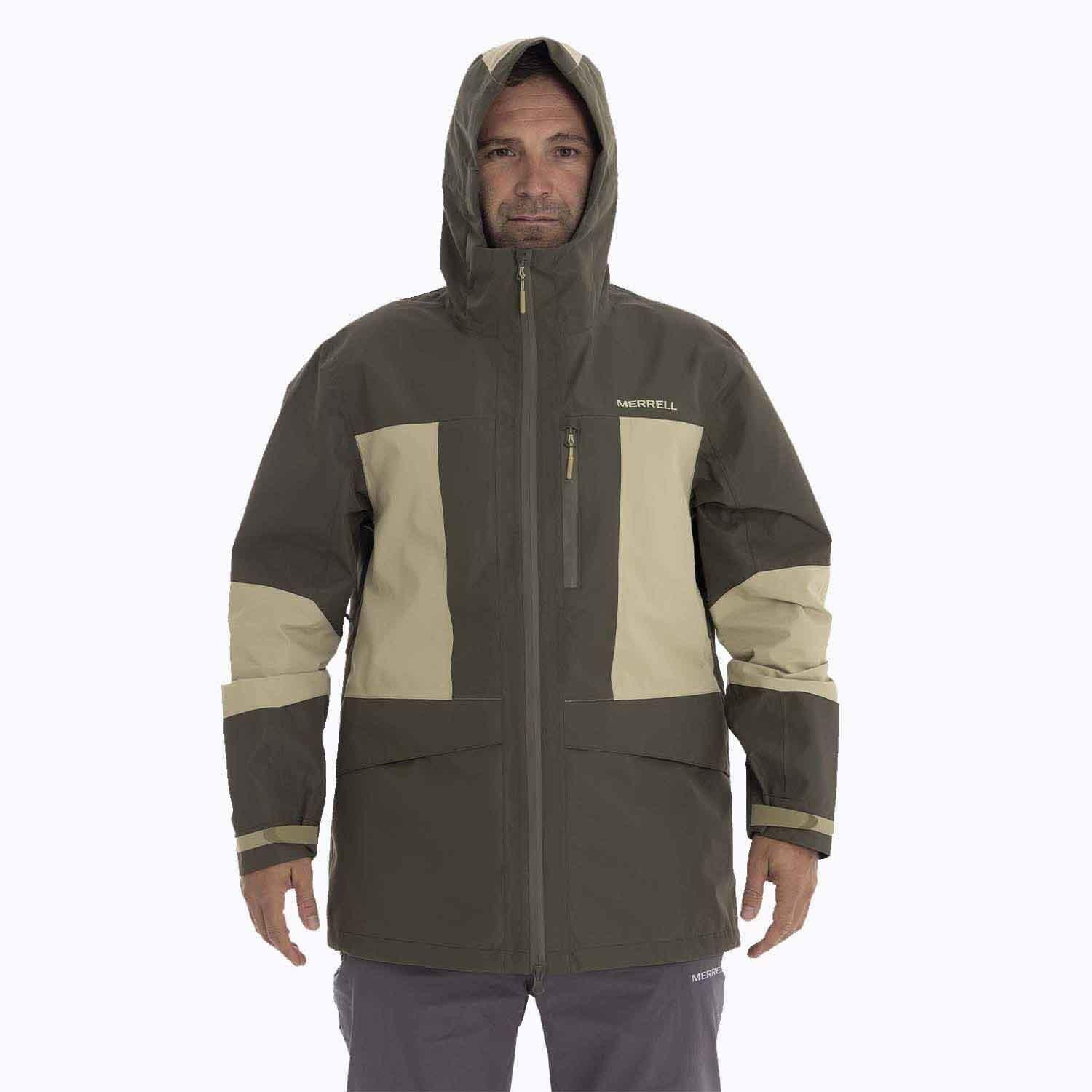 Impermeable Hombre Bravo Hard Shell café oscuro Merrell-4