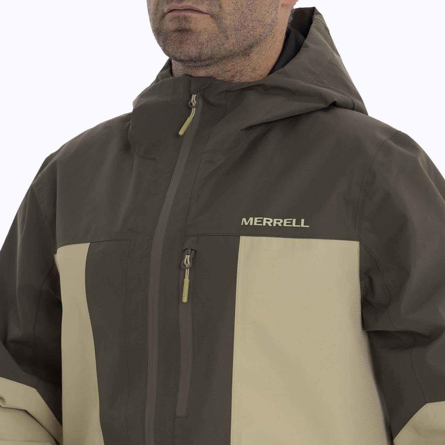 Impermeable Hombre Bravo Hard Shell café oscuro Merrell-5