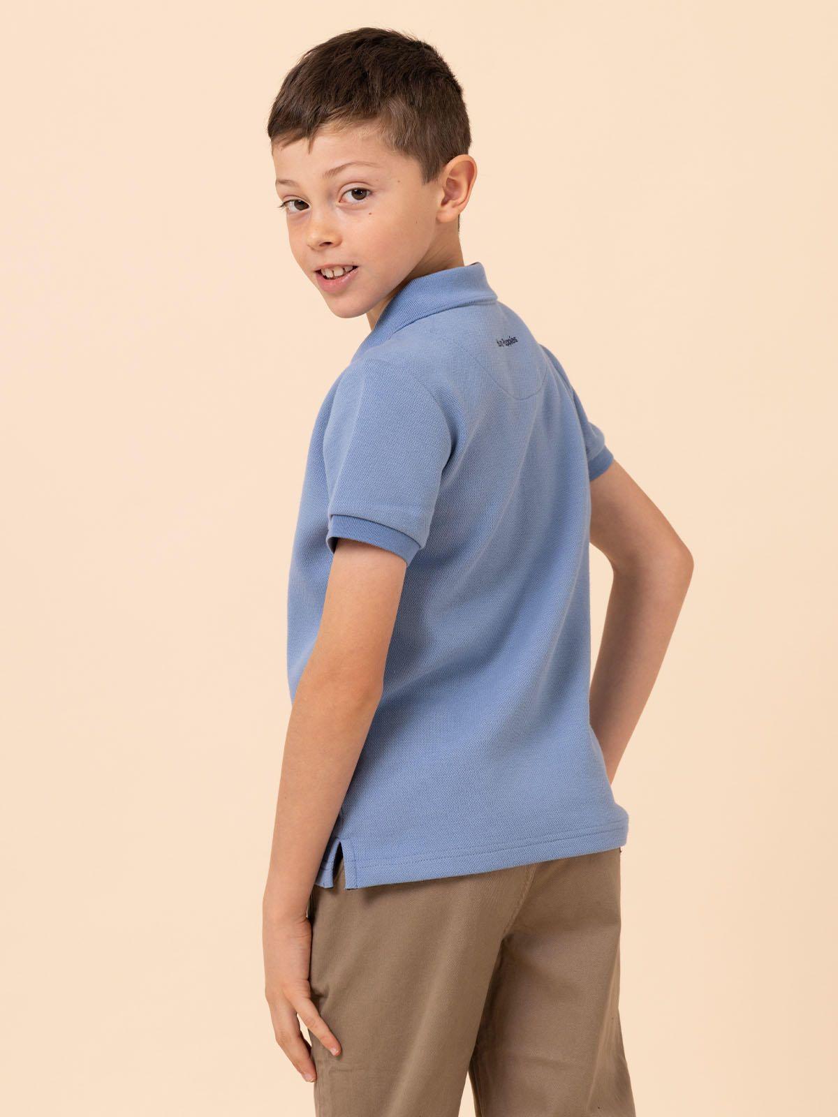 Polera Niño Unkel Celeste-3