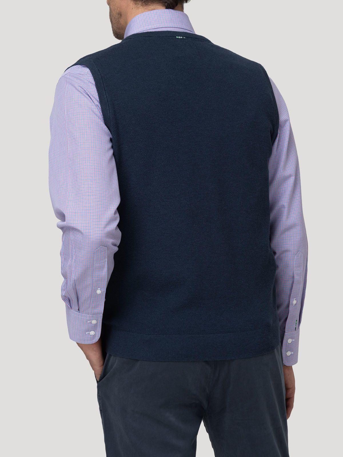 Sweater Algodón Orgánico Hombre Rivo Azul-5