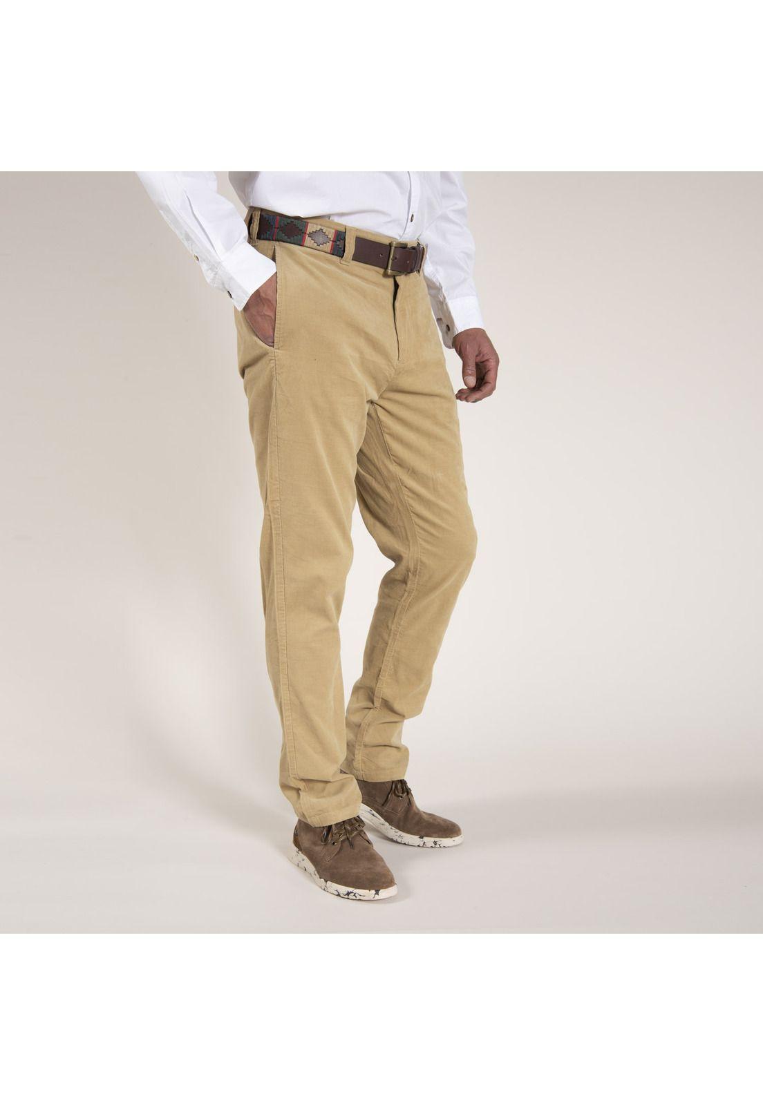 Pantalon Algodón Orgánico 21Cord Arena Hombre Rockford-1
