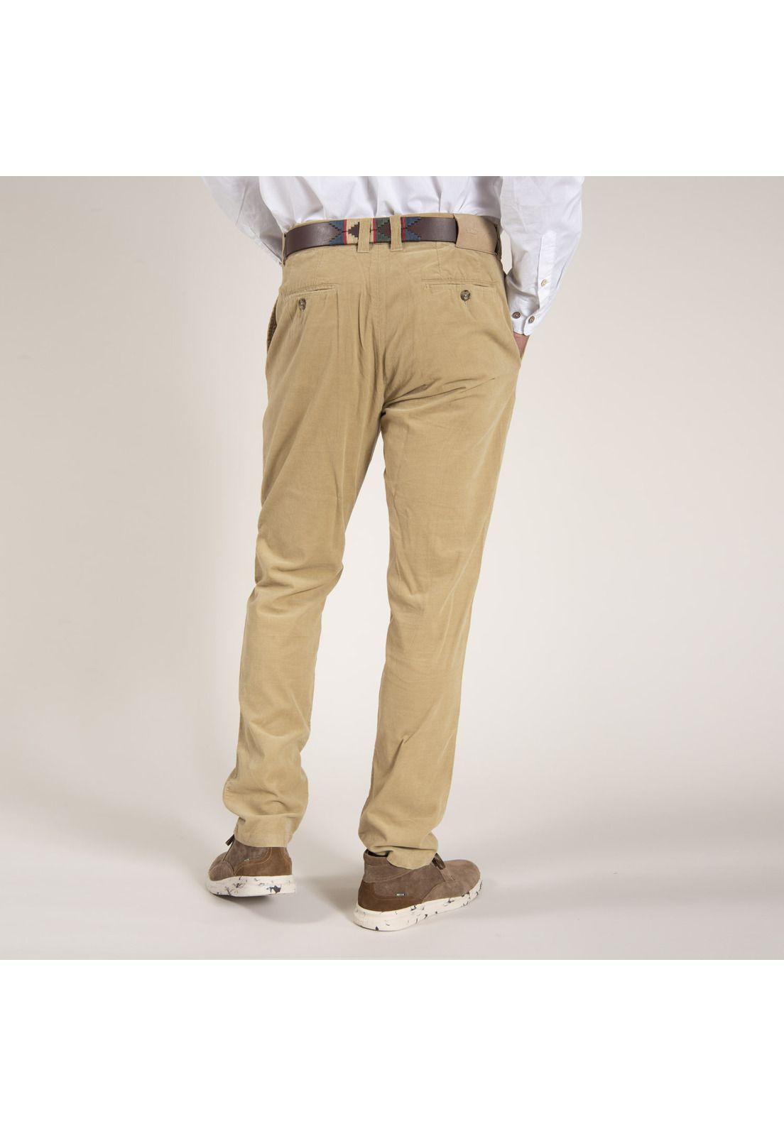 Pantalon Algodón Orgánico 21Cord Arena Hombre Rockford-2