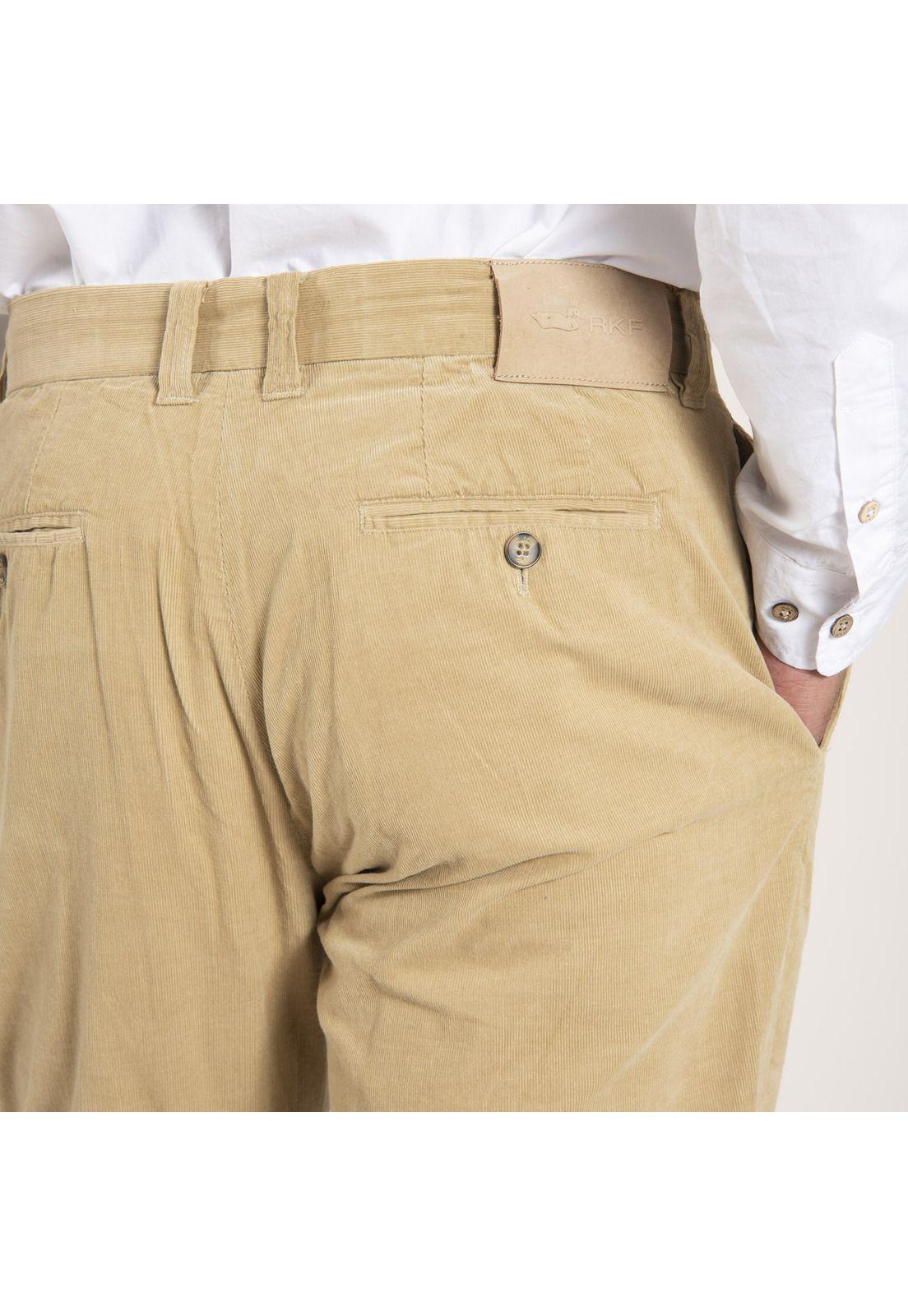 Pantalon Algodón Orgánico 21Cord Arena Hombre Rockford-3