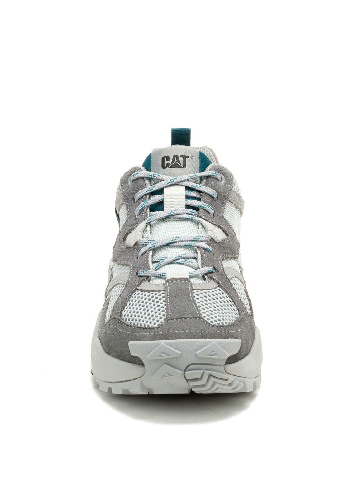 Zapatilla Hombre Grapple Suede Mesh Gris-4