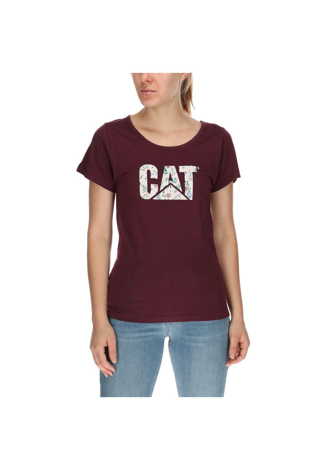 Polera Mujer Logo Burdeo-0