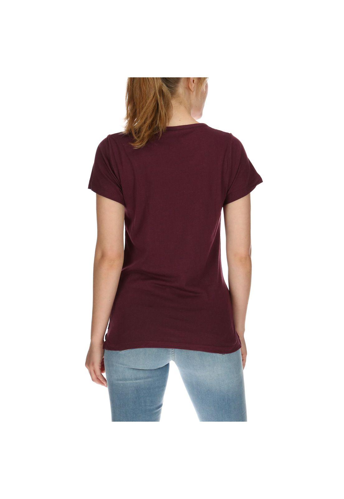 Polera Mujer Logo Burdeo-2