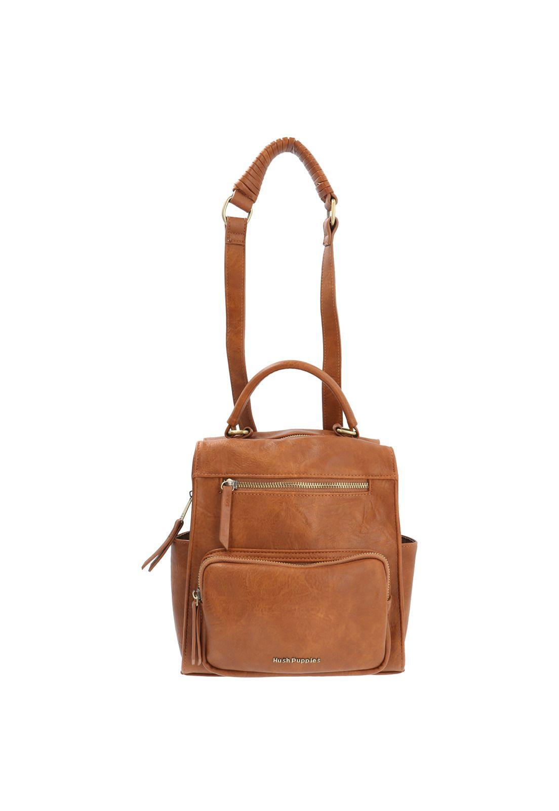 Cartera Mochila Convertible Mujer Dat Café-4
