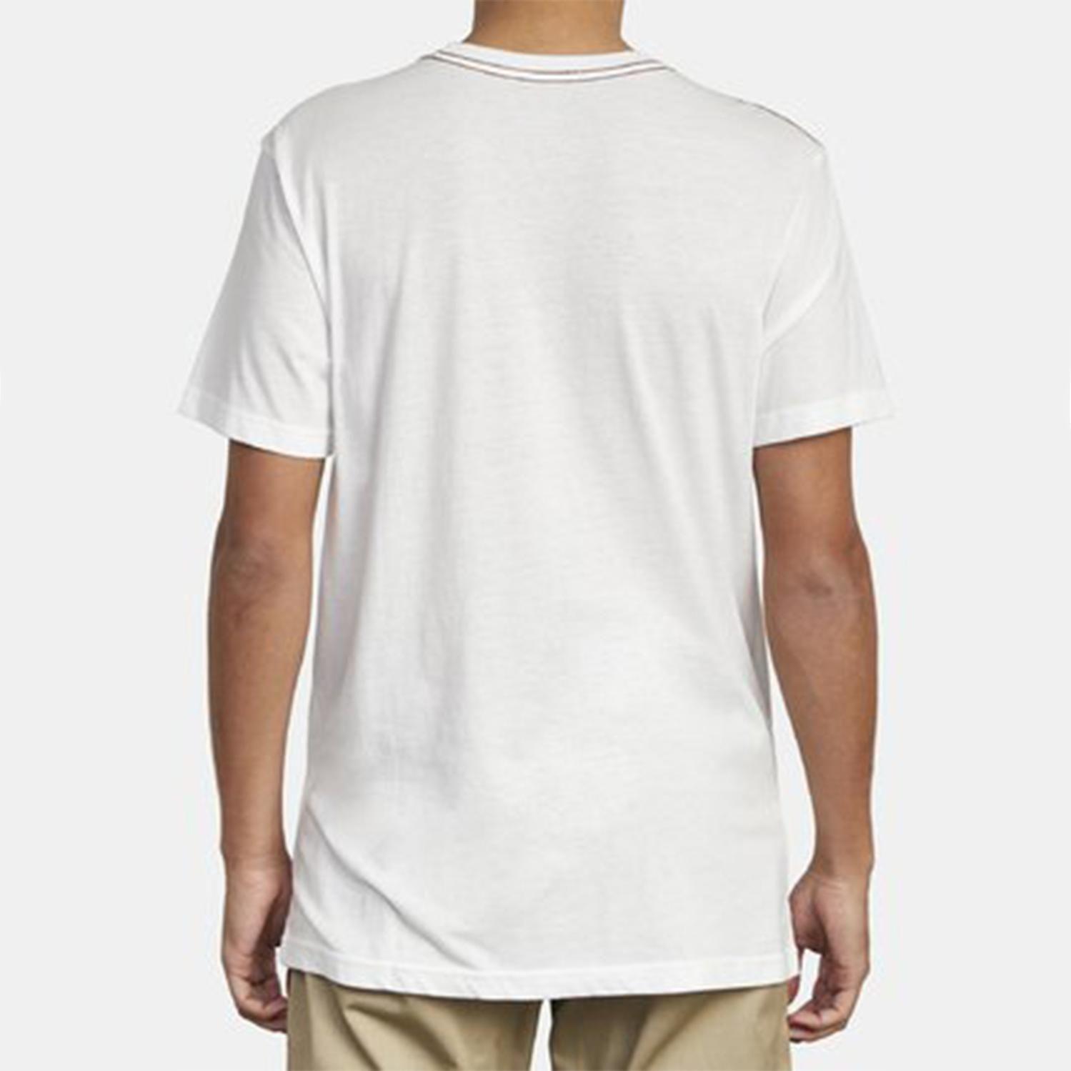 Polera Manga Corta Hombre Big Rvca Ss Blanco-4