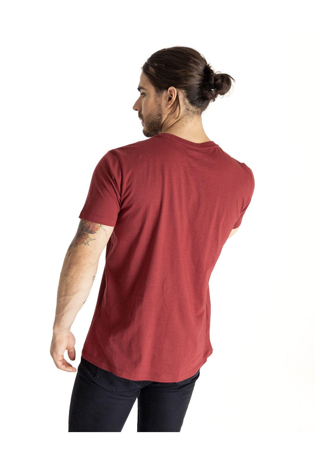 Polera Manga Corta Hombre Foundation 1904 Hard Rojo-3