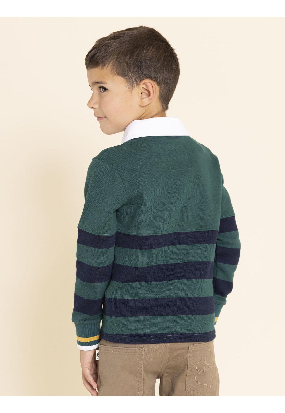 Polera Manga Larga Chester Niño Verde-4