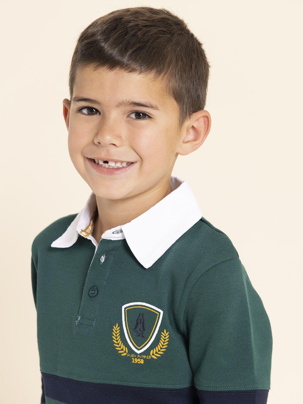 Polera Manga Larga Chester Niño Verde-3