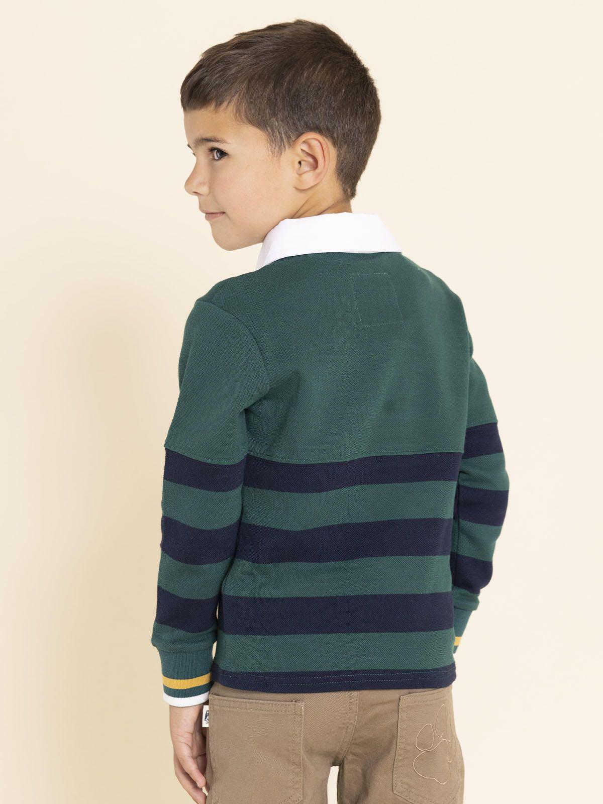 Polera Manga Larga Chester Niño Verde-4