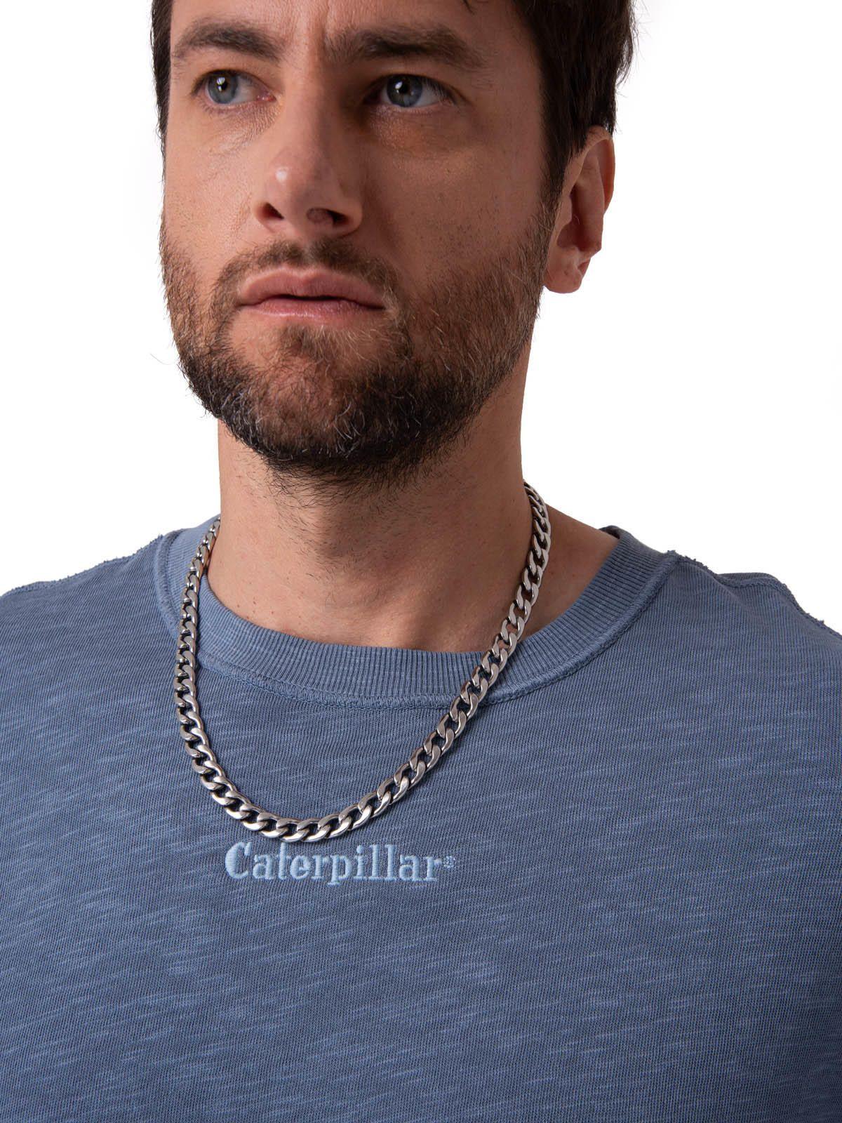 Polera Manga Corta Hombre Slub Knit Relaxed Azul-3