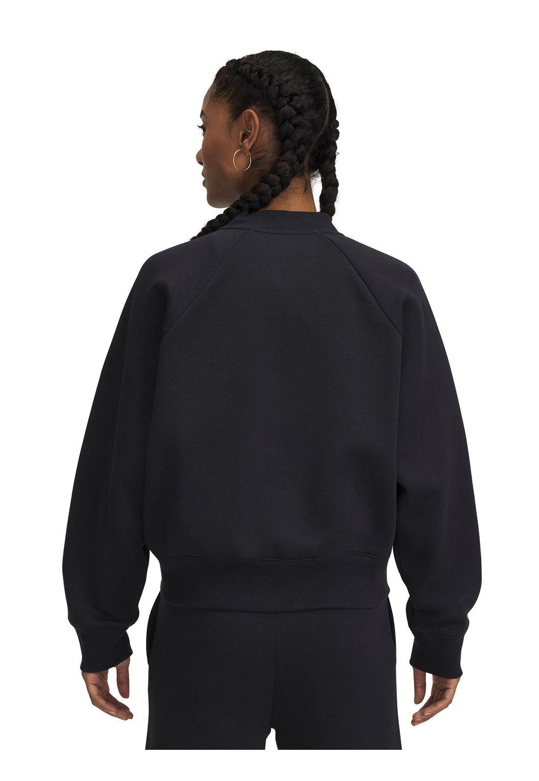 Chaqueta Rival Fleece Bomber Mujer Negro-1