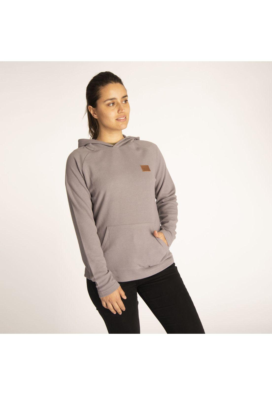 Polerón Mujer Sun Hoodie Gris-1