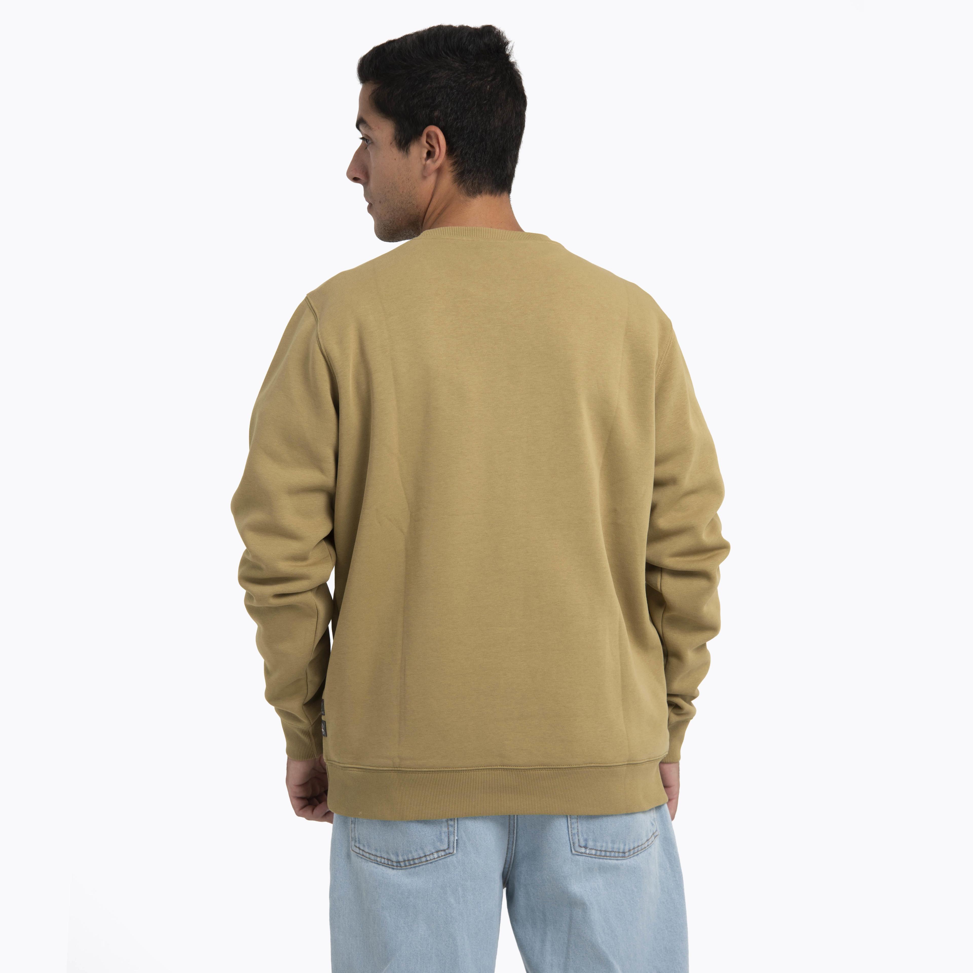 Polerón Hombre Heritage Crew Mostaza-3