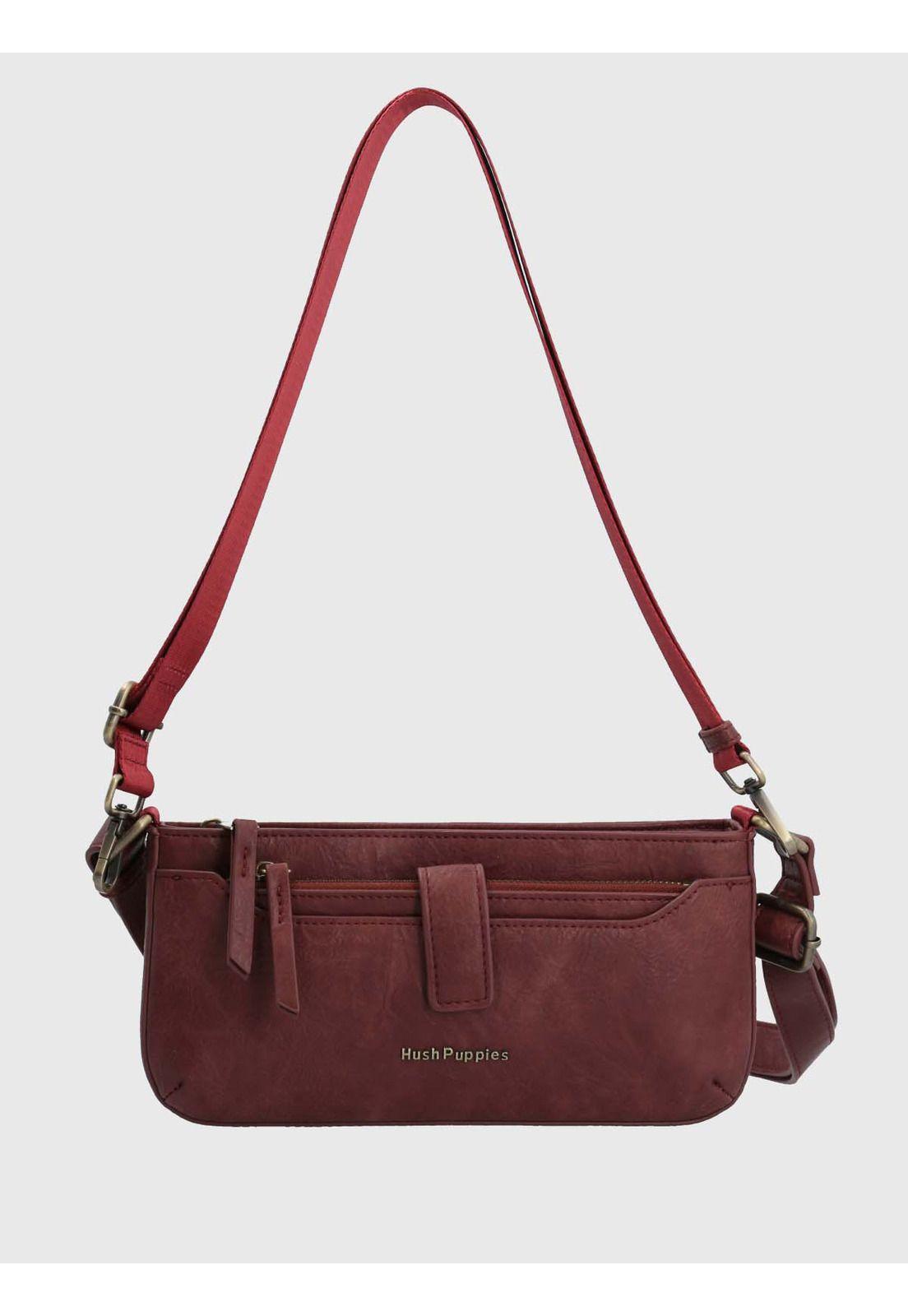 Cartera Ecocuero Mujer Drina Cross Rojo-3