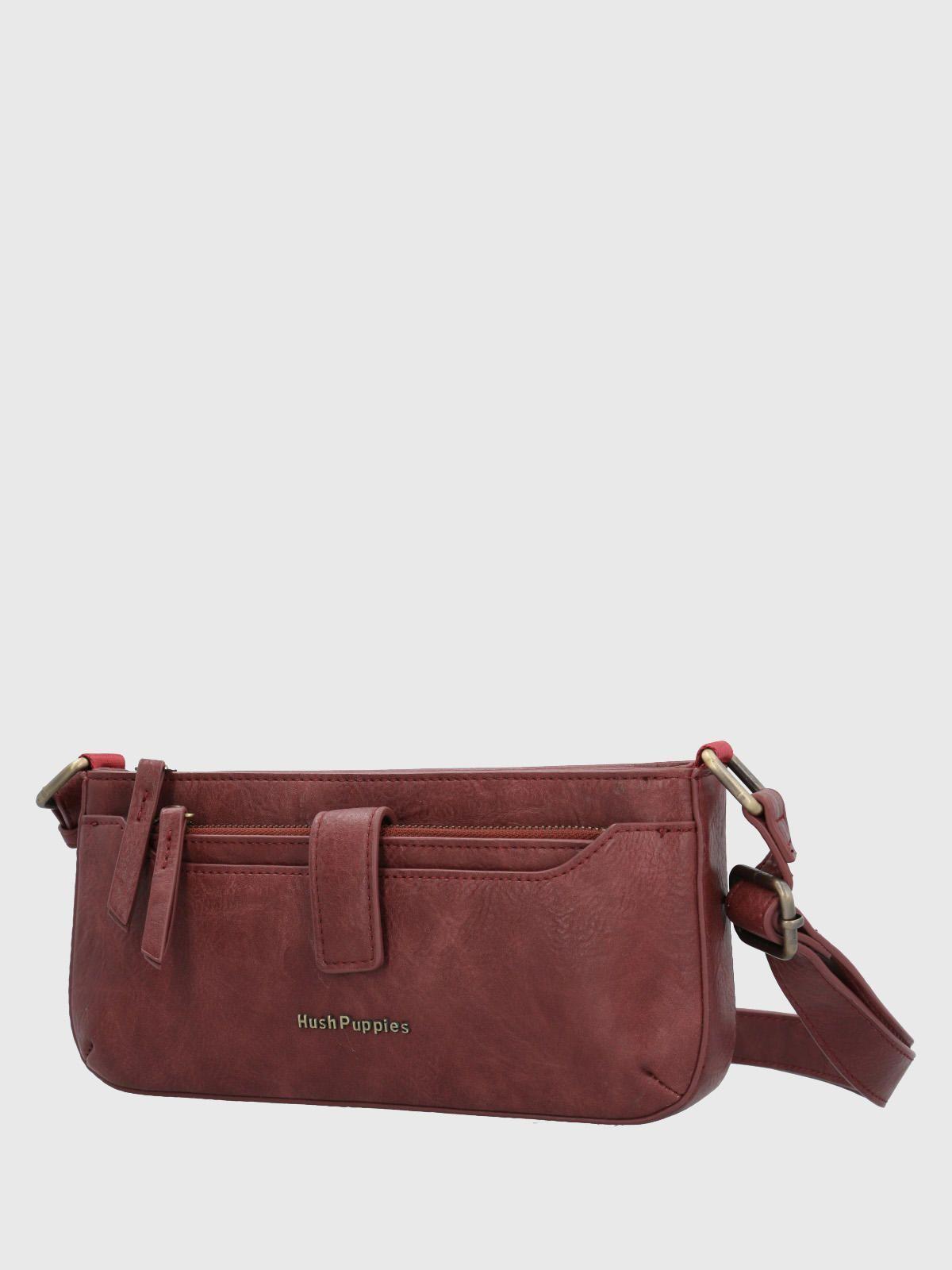 Cartera Ecocuero Mujer Drina Cross Rojo-1