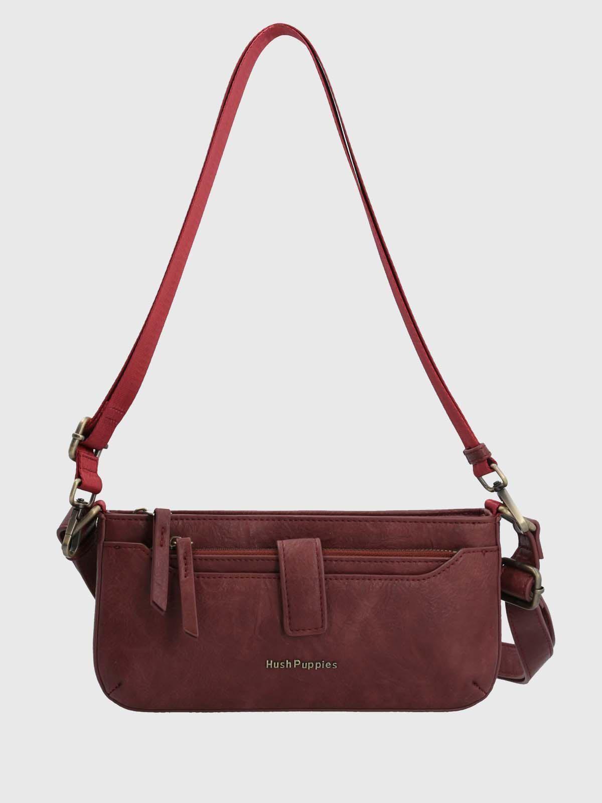 Cartera Ecocuero Mujer Drina Cross Rojo-3