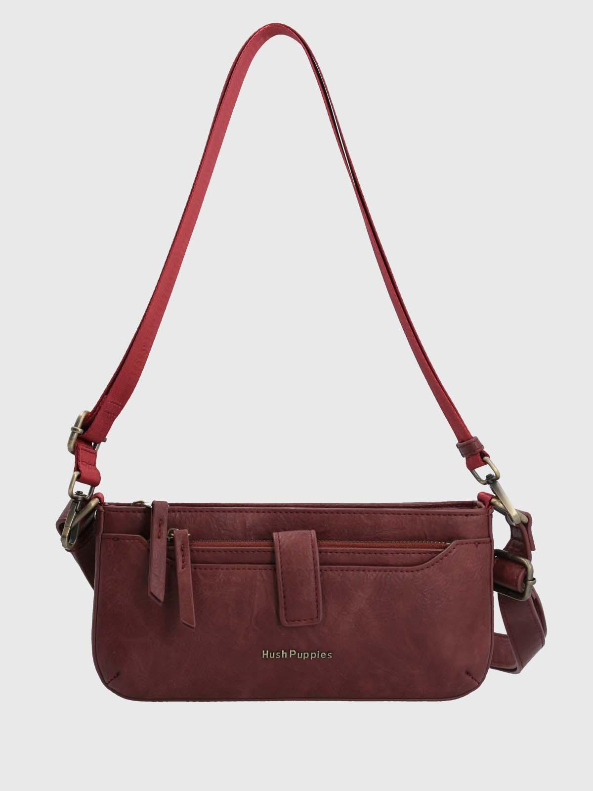 Cartera Ecocuero Mujer Drina Cross Rojo-3