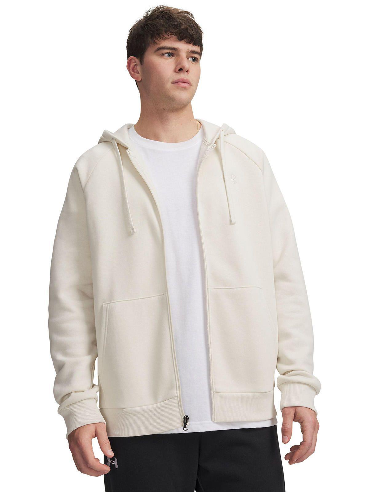 Poleron Hombre Rival Fleece Full Zip Café-0