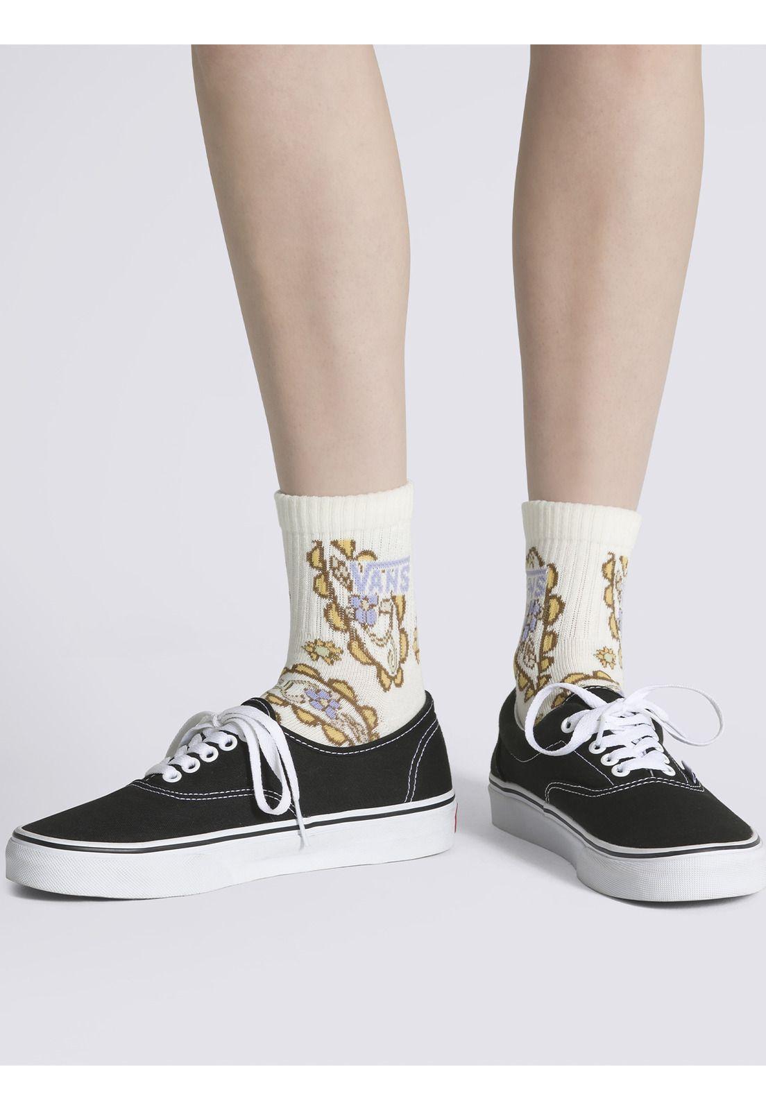 Calcetín Pnp Half Crew Crema Mujer-0