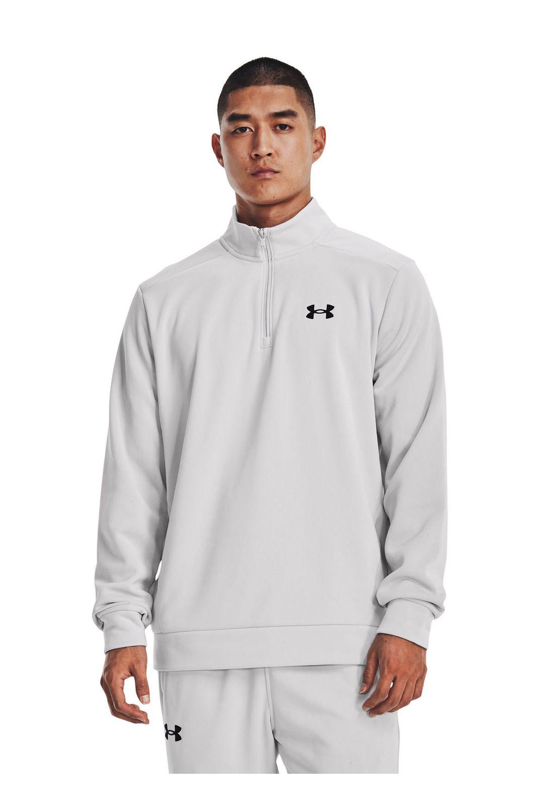 Polerón Armour Fleece® 1/4 zip hombre Gris-3