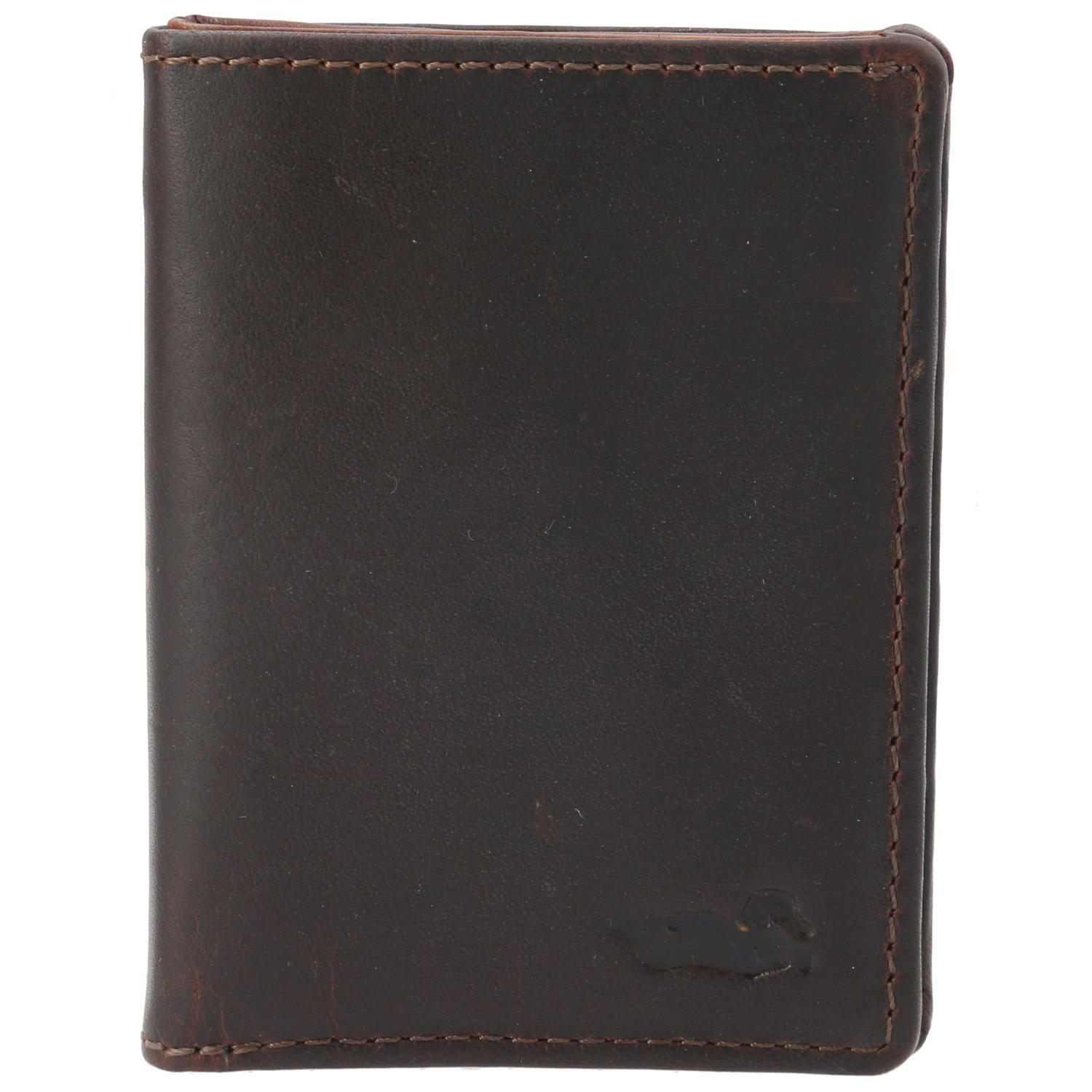 Billetera Cuero Hombre TC Bifold Magnet Café-0