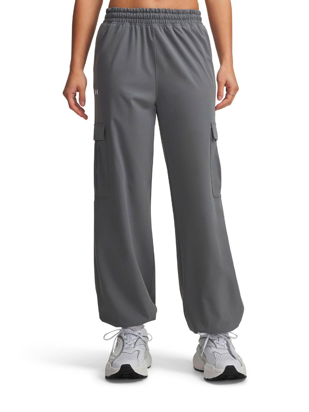 Pantalon UA Rival Woven Cargo Verde Mujer-0