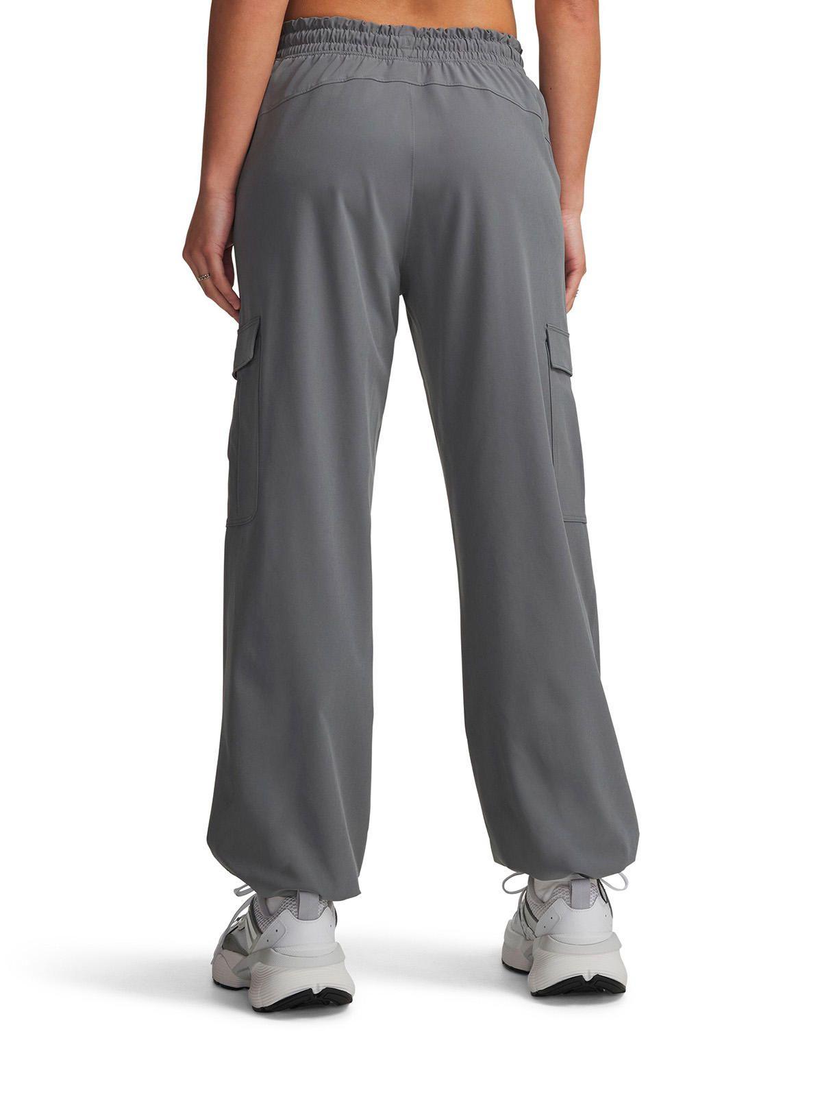 Pantalon UA Rival Woven Cargo Verde Mujer-1