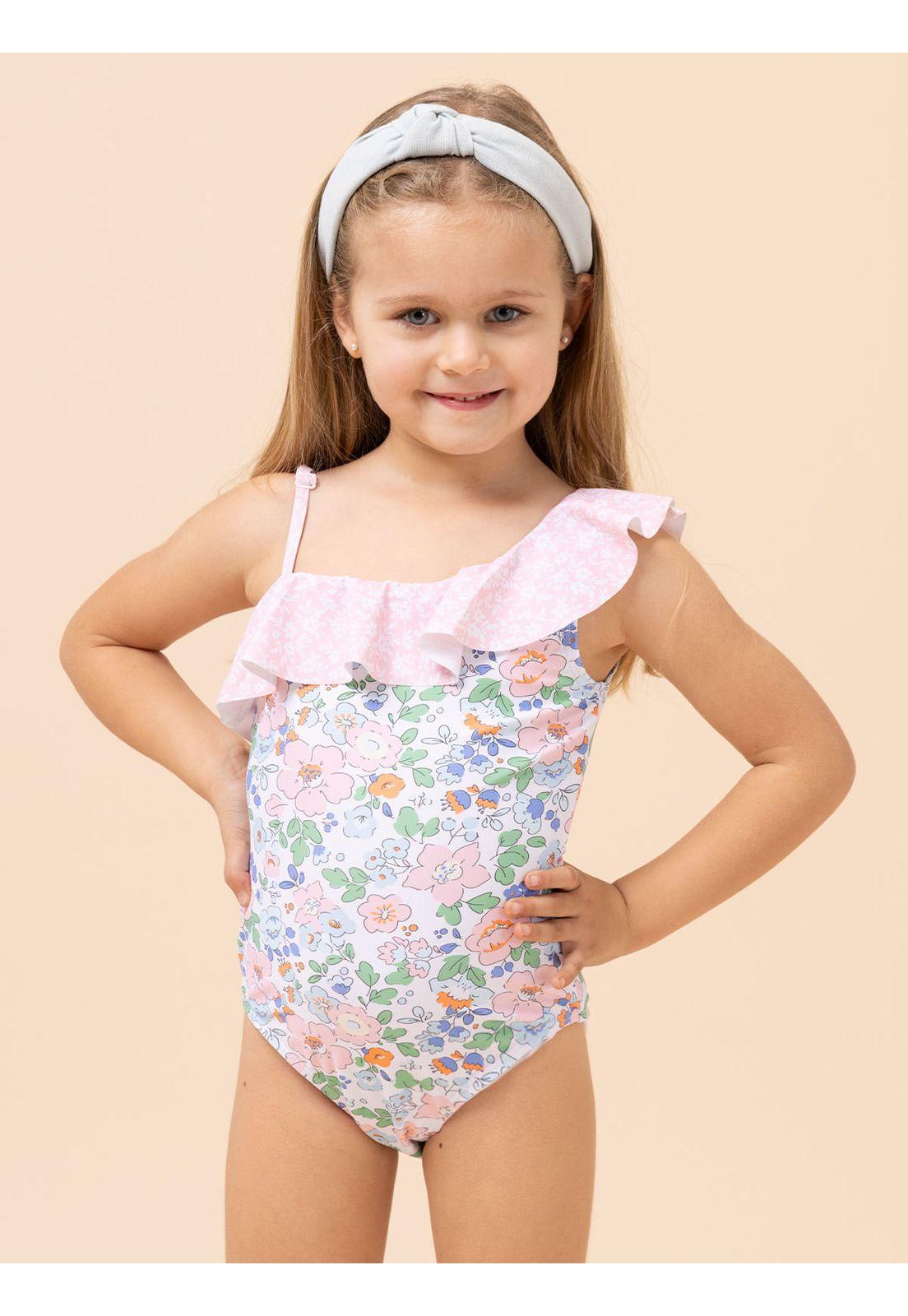 Traje De Baño Niña Vittoria Rosado-3