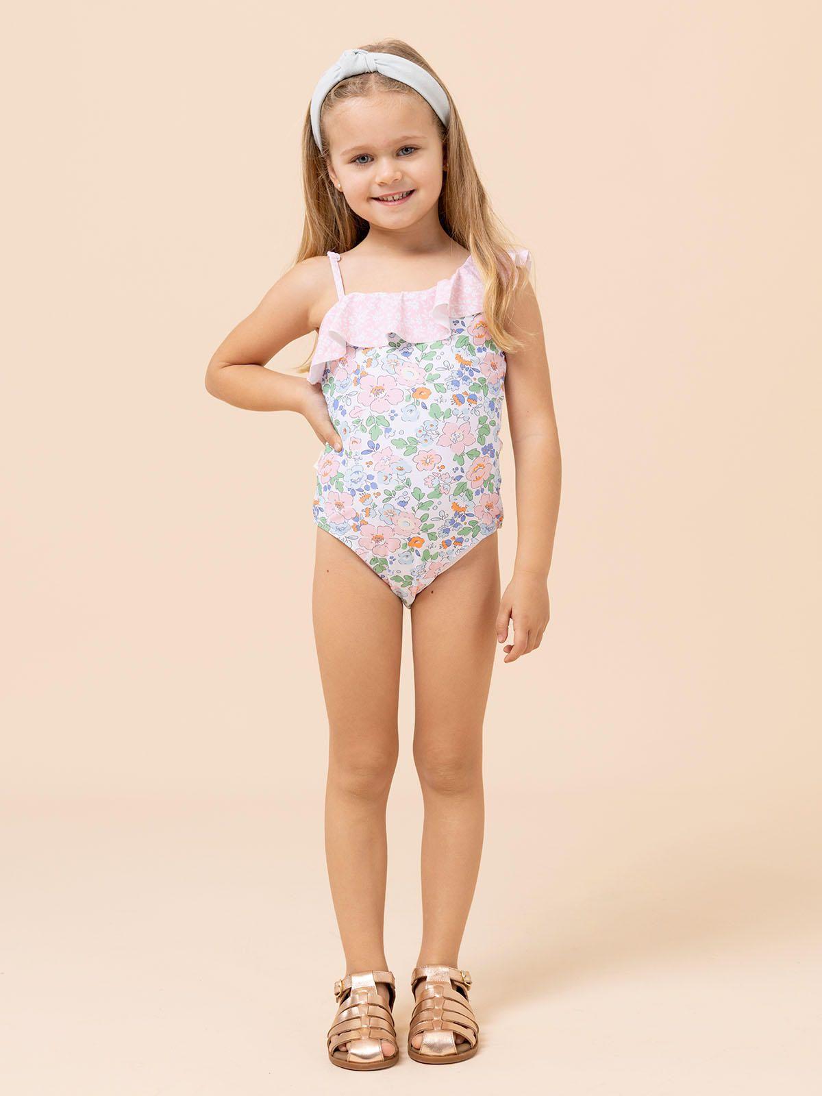 Traje De Baño Niña Vittoria Rosado-1