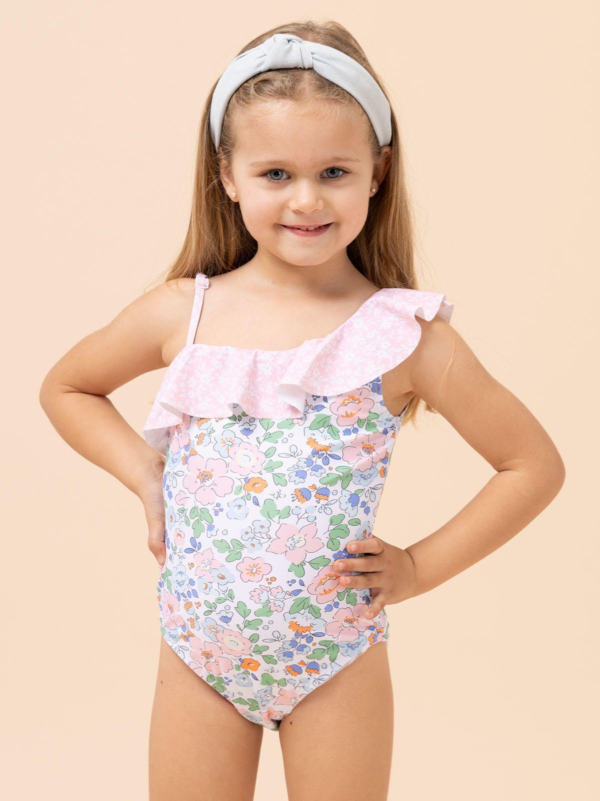 Traje De Baño Niña Vittoria Rosado-3