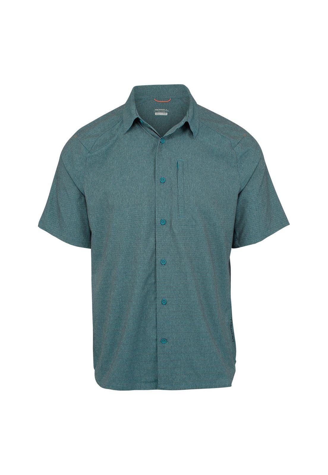 Camisa Hombre M/C Sanford Ss Button-Down Azul-0