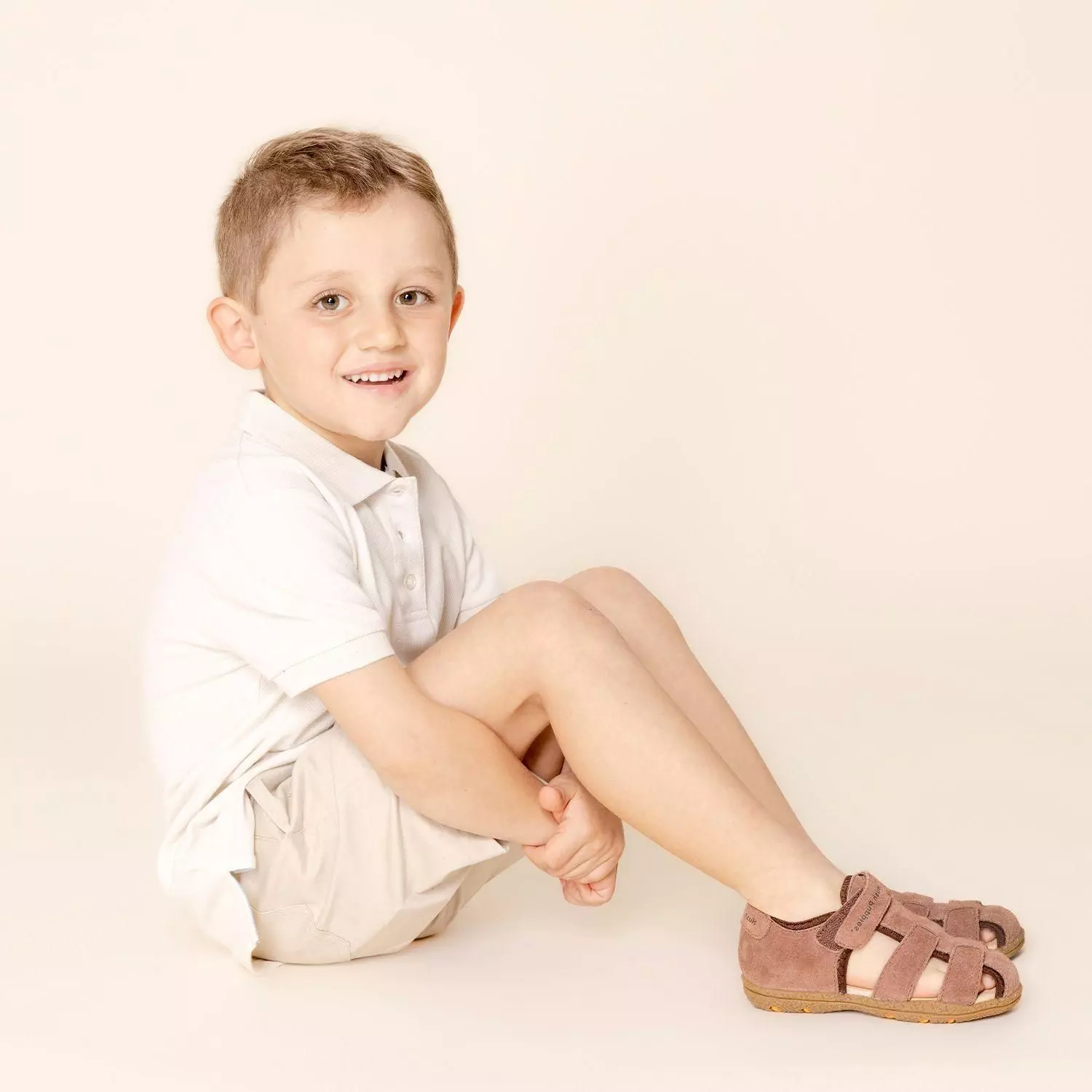 Sandalia Cuero New Coconut 26-29 Tan Niño-1