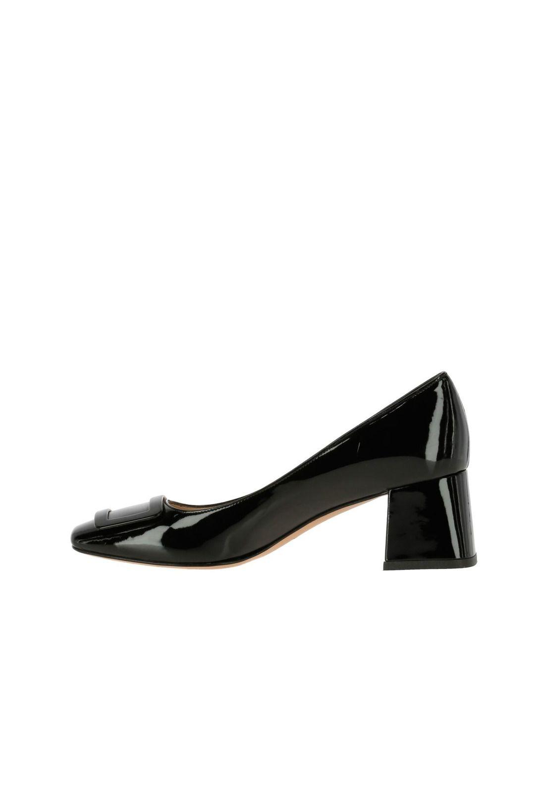 Zapato Poliuretano Mujer Rose Negro-2