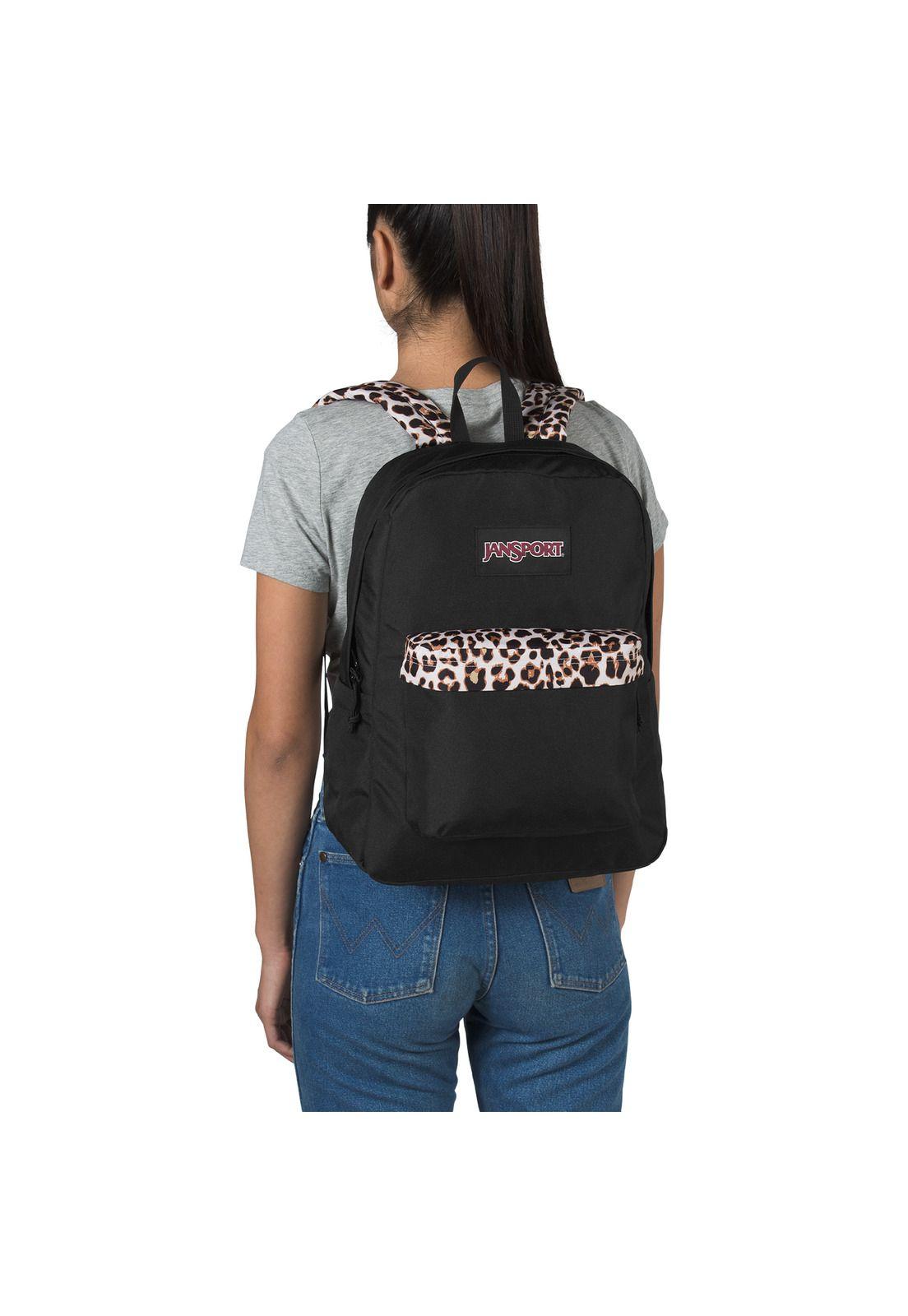 Mochila Superbreak Plus Leopard Life Jansport-1