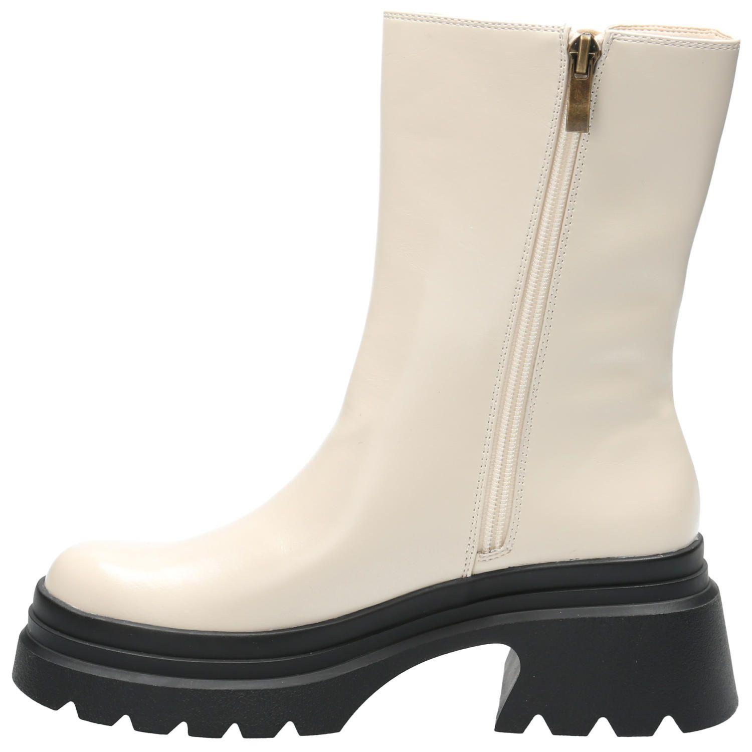 Botín Mujer Audrey Beige-5