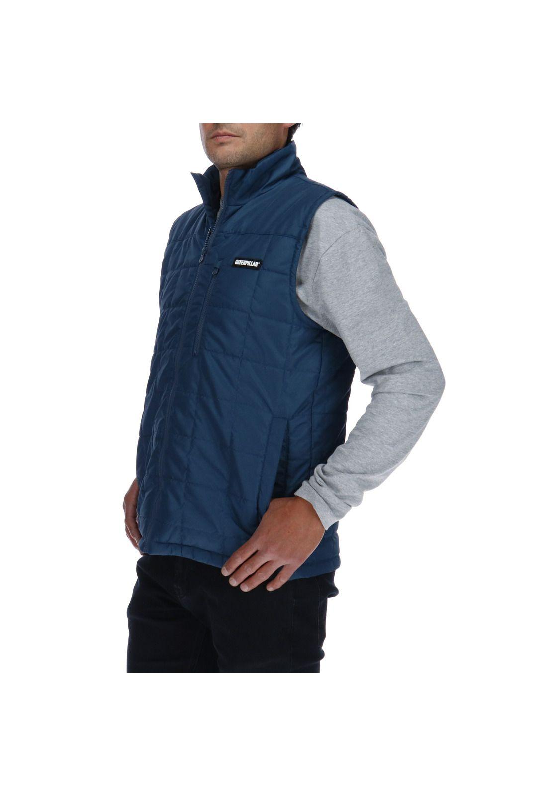 Parka Sm Hombre Foundation Synthetic Vest Nylon Azul Petróleo-1