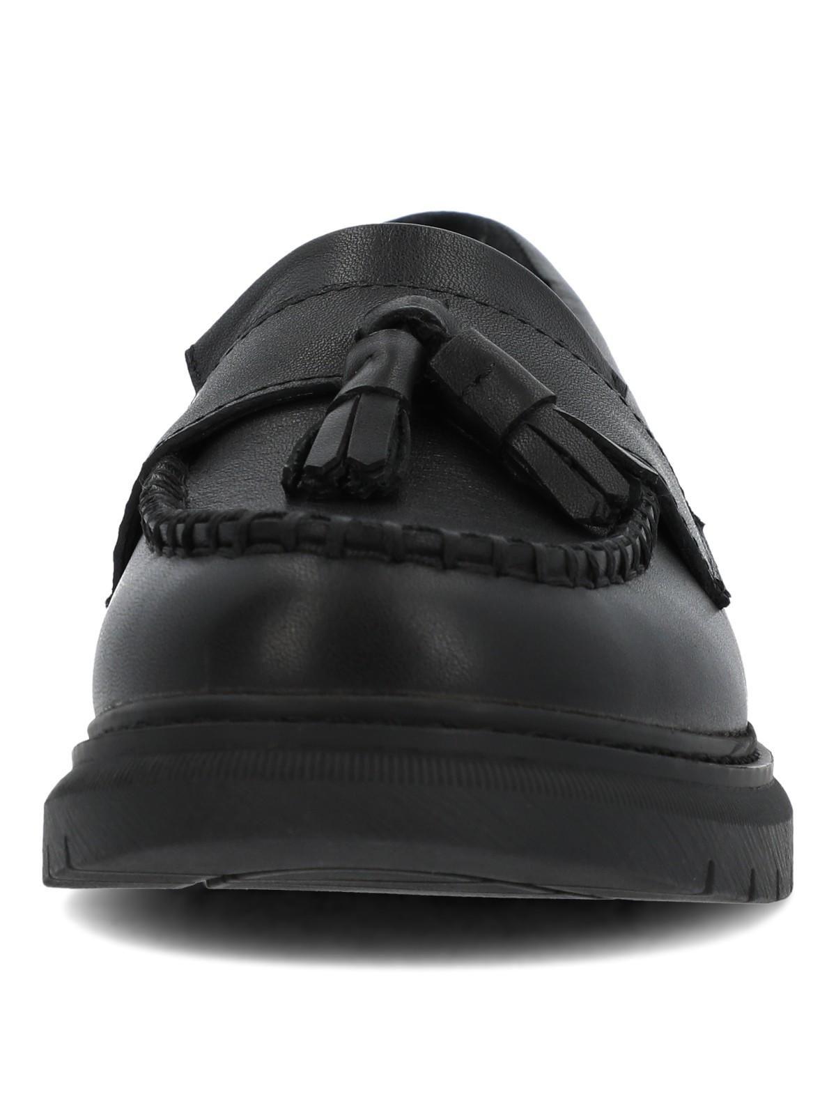 Mocasin Escolar Cuero Niña Acorn Negro-3
