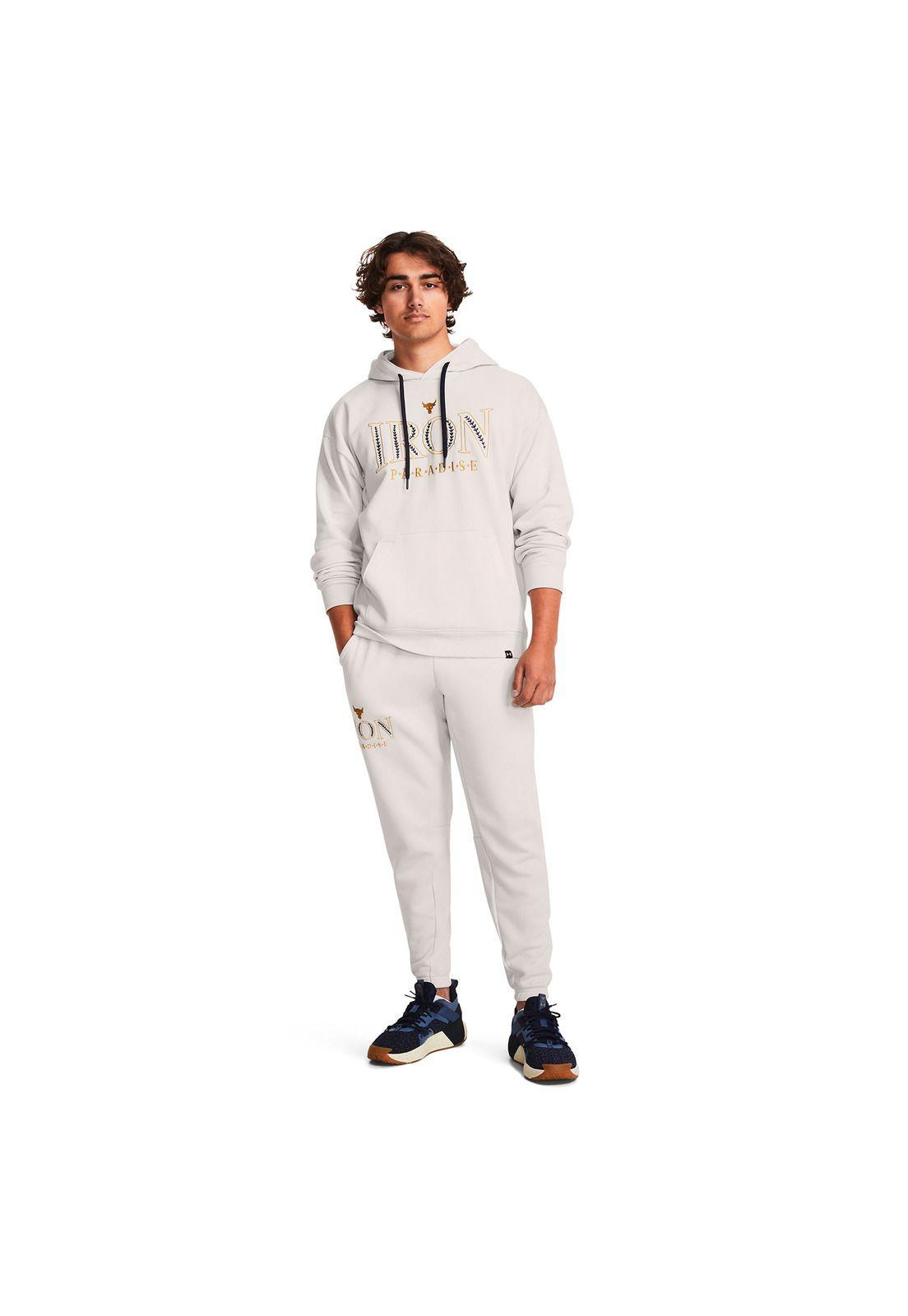 Pantalón Train Fleece Project Rock Blanco Hombre-5