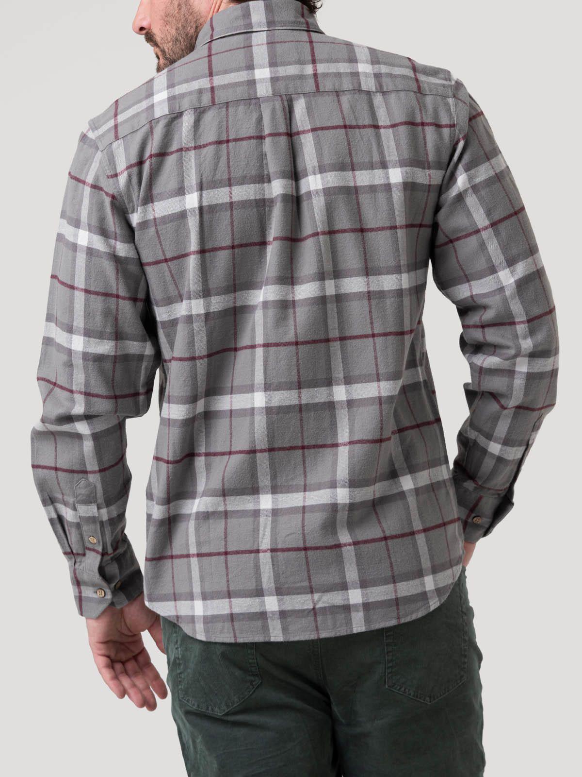 Camisa Algodón Orgánico Hombre Padua Gris-5