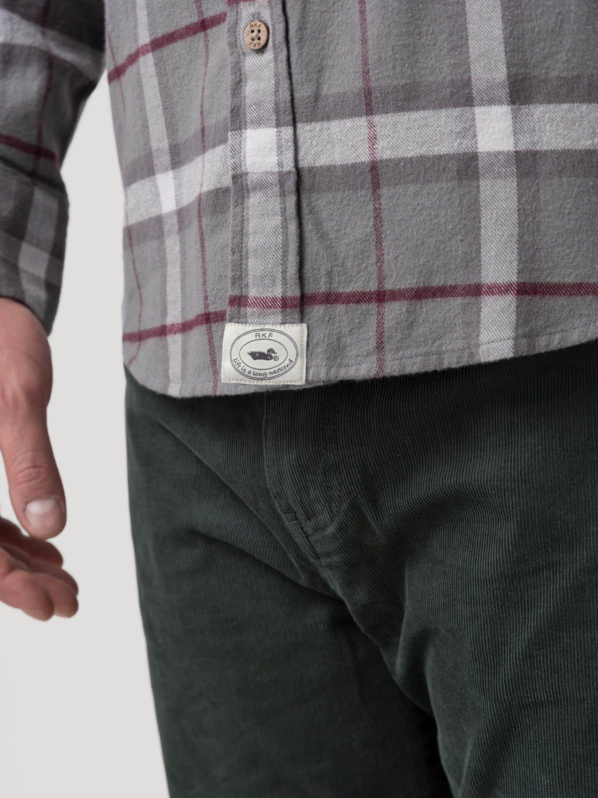 Camisa Algodón Orgánico Hombre Padua Gris-7