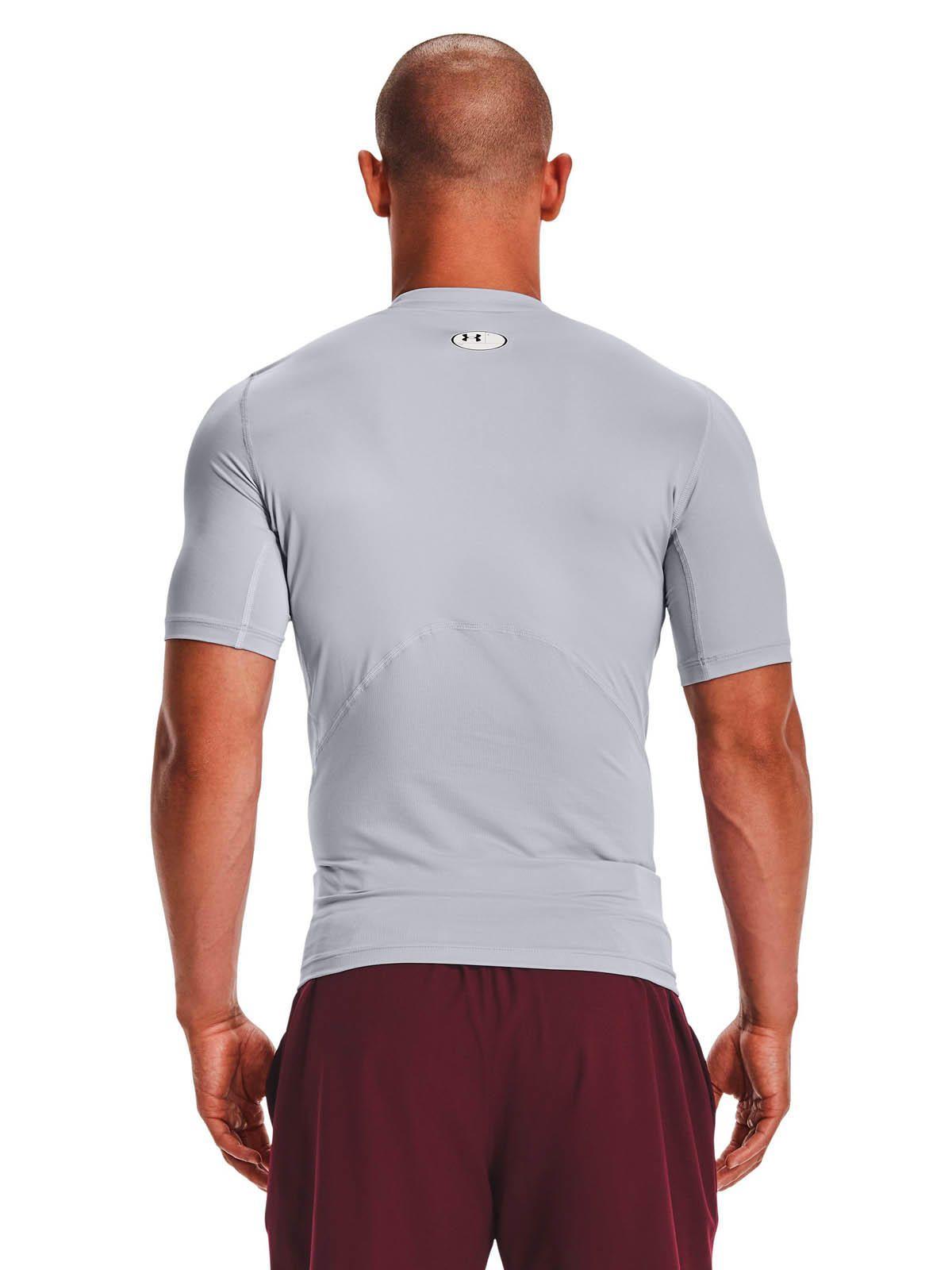 Primera capa superior Manga Corta para hombre HeatGear gris -4
